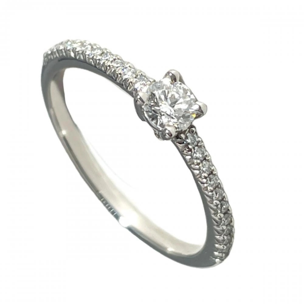 Tiffany & Co. Novo Engagement Ring, Platinum (Pt950), Approx. 1 Diamond, 2.7g...